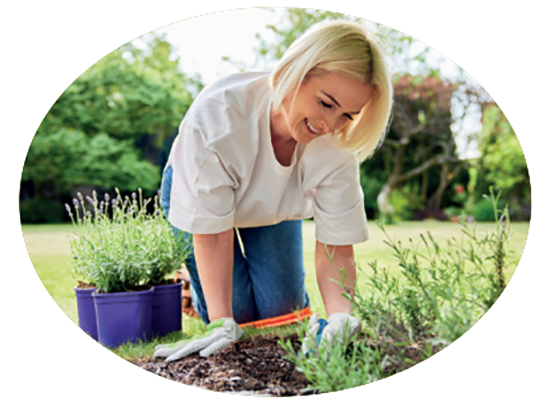 Women gardening